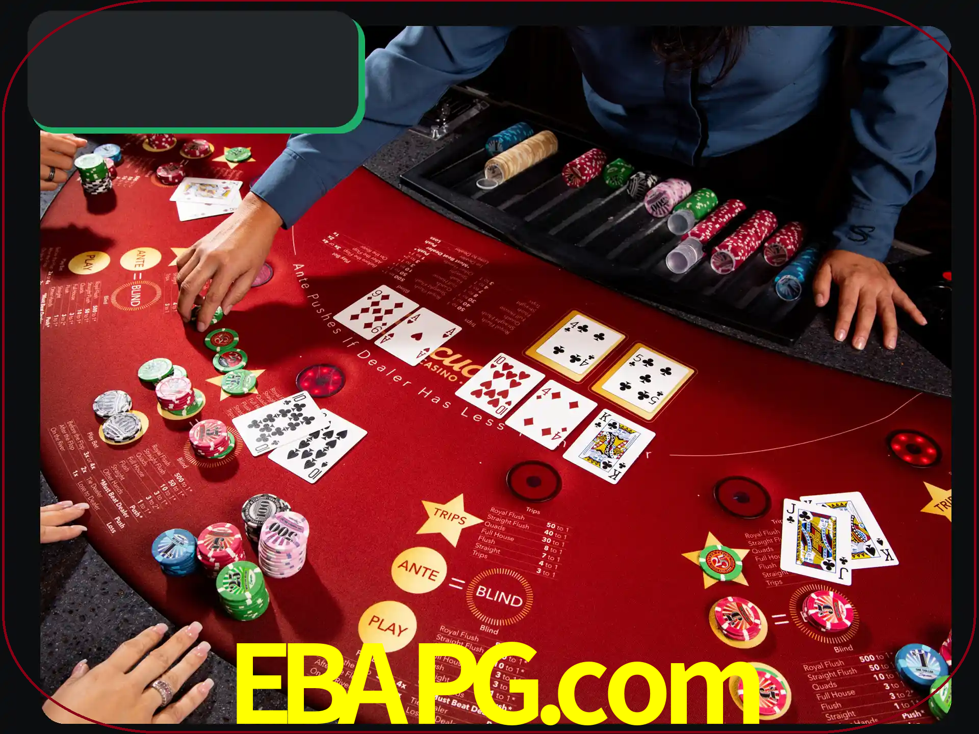 Jogue pôquer com pessoas reais em uma mesa.